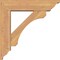 Ekena Millwork Legacy Traditional Smooth Bracket w/ Offset Brace, Western Red Cedar, 5 1/2"W x 20"D x 20"H BKT0604X20X20LEC01SWR - alternate 4